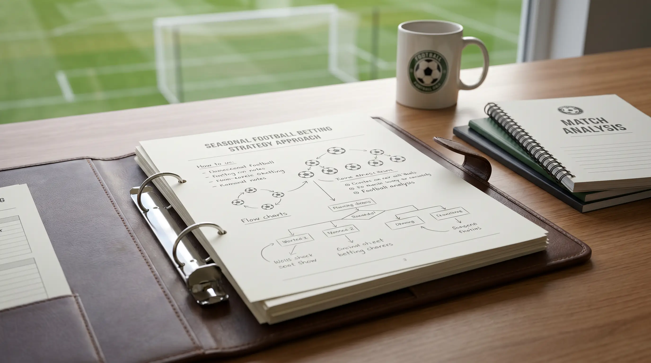 Planning document outlining a seasonal football betting strategy approach