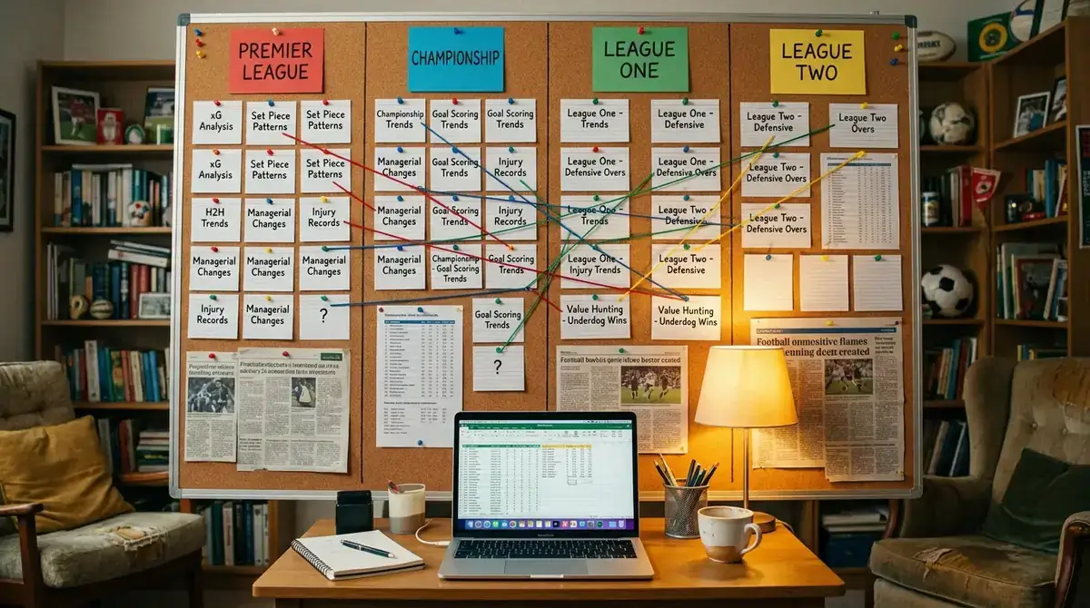 Division-by-division betting strategy framework with notes on English leagues